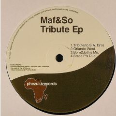 Maf & So - Maf & So - Tribute EP - Phezulu Records