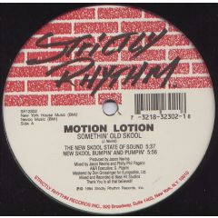 Motion Lotion - Motion Lotion - Somethin Old Skool - Strictly Rhythm