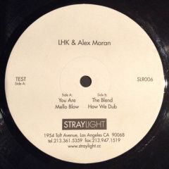 Lhk & Alex Moran - Lhk & Alex Moran - You Are / The Blend - Straylight