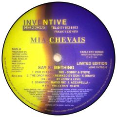 Mia Chevais - Mia Chevais - Say Something - Inventive