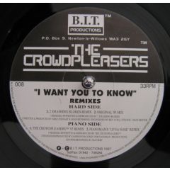 The Crowdpleasers - I Want You To Know - B.I.T Production