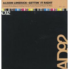 Alison Limerick - Alison Limerick - Gettin It Right - Arista