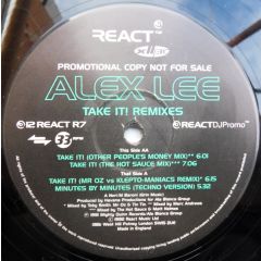 Alex Lee - Alex Lee - Take It (Remix) - React