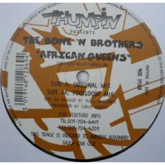 Bone 'N' Brothers - Bone 'N' Brothers - African Queens - Thumpin Vinyl