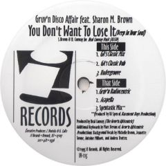 Gruv'N Disco Affair - Gruv'N Disco Affair - You Don't Want To Lose It - I! Records