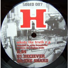 H - H - What's The Truth EP - Solid Recordings