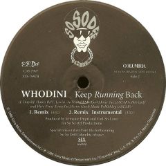 Whodini - Whodini - Keep Running Back - So So Def