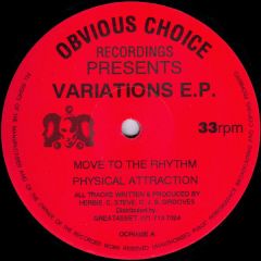 Variations - Variations - Variations E.P. - Obvious Choice Recordings