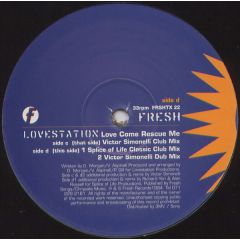 Lovestation - Lovestation - Love Come Rescue Me (Remix) - Fresh