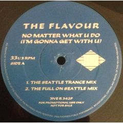 The Flavour - The Flavour - No Matter What U Do (I'm Gonna Get With U) - Jive