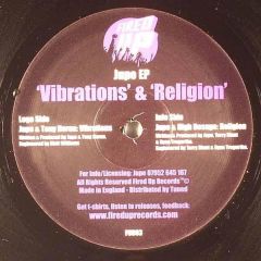 Jupe & High Dosage / Jupe & Tony Heron - Jupe & High Dosage / Jupe & Tony Heron - Jupe EP - Fired Up Records