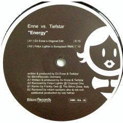 Enne Vs Tiefstar - Enne Vs Tiefstar - Energy - Bikini Records