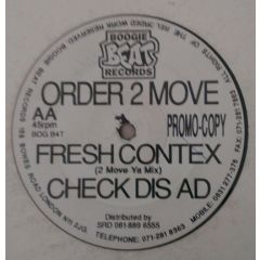 Order 2 Move - Order 2 Move - Rizla Bass  - Boogie Beat Records