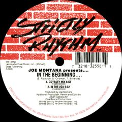 Joe Montana Presents - Joe Montana Presents - In The Beginning - Strictly Rhythm