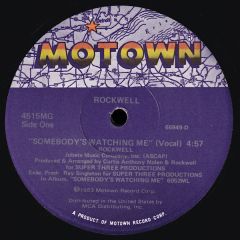 Rockwell Feat. Michael Jackson - Rockwell Feat. Michael Jackson - Somebody's Watching Me - Motown