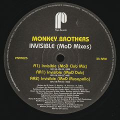 Monkey Brothers - Monkey Brothers - Invisible (Remixes) - Papa Records