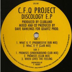 C.F.Q Project - C.F.Q Project - Discology EP - Burning Records