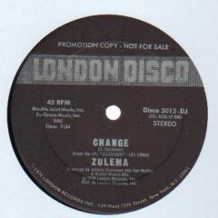 Zulema - Zulema - Change - London Disco