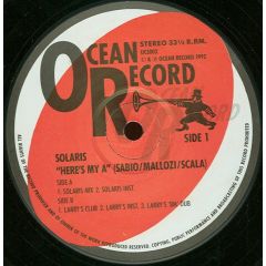 Solaris  - Solaris  - Here's My A - Ocean Record