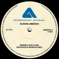 Alison Limerick - Alison Limerick - Where Love Lives - Arista