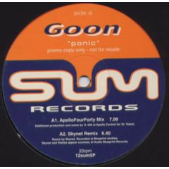 Goon - Goon - Panic - Sum Records
