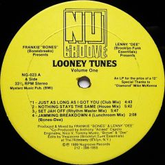 Frankie Bones - Frankie Bones - Looney Tunes Volume I - Nu Groove