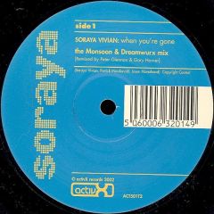 Soraya Vivian - Soraya Vivian - When Your Gone - Activx Records
