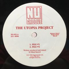 Utopia Project - Utopia Project - File #1, #2, #3, #4 - Nu Groove