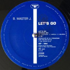 B Master J - B Master J - Let's Go - Italian Style