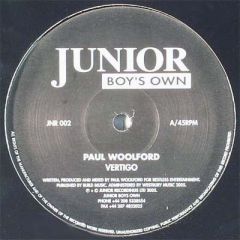 Paul Woolford - Paul Woolford - Vertigo - Junior Boys Own