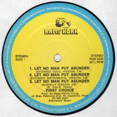 First Choice - First Choice - Let No Man Put Asunder - Rams Horn