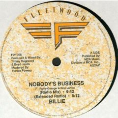 Billie - Billie - Nobody's Business (If I Do) - Fleetwood