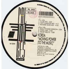 Korda - Korda - Moving Power (To The Music) - Palmares