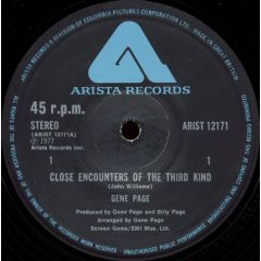 Gene Page - Gene Page - Close Encounters Of The 3rd Kind - Arista