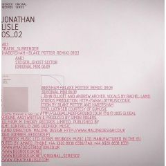 Trafik / Steiger - Trafik / Steiger - Jonathan Lisle OS_0.2 LP1 - Bedrock Records