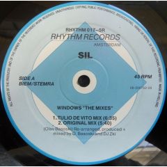 SIL - SIL - Windows (The Mixes) - Rhythm Records