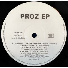Professor Oz - Professor Oz - Proz EP - Adsr