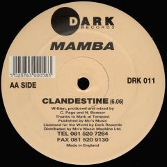 Mamba - To Amora - Dark Records
