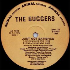The Buggers - The Buggers - Just Not Satisfied - Animal Records