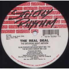 Real Deal - Real Deal - Saturday Night Anthem - Strictly Rhythm