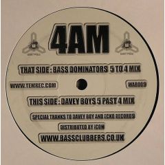 Bass Dominators - Bass Dominators - 4 Am (Speed Garage Remixes) - Warped