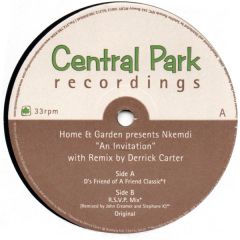 Home & Garden Pres. Nkemdi - Home & Garden Pres. Nkemdi - An Invitation - Central Park 