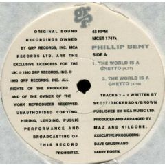 Phillip Bent - Phillip Bent - The World Is A Ghetto - GRP