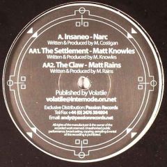 Narc / Matt Knowles - Narc / Matt Knowles - Insaneo / The Settlement - Volatile Nrg