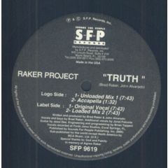 John Alvardo & Brad Raker - John Alvardo & Brad Raker - Truth - Sfp Records