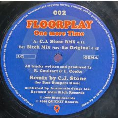 Floorplay - Floorplay - One More Time - Quickey Records