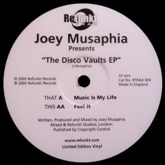 Joey Musaphia - Joey Musaphia - Disco Vaults EP - Refunkt