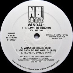 Vandal - Vandal - The Laws Of Chants (Vol One) - Nu Groove