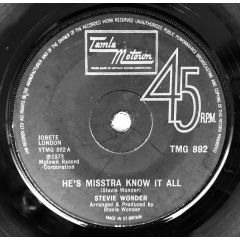 Stevie Wonder - Stevie Wonder - He's Misstra Know It All - Motown