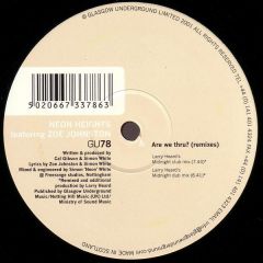 Neon Heights Ft Zoe Johnston - Neon Heights Ft Zoe Johnston - Are We Thru (Remixes) - Glasgow Underground